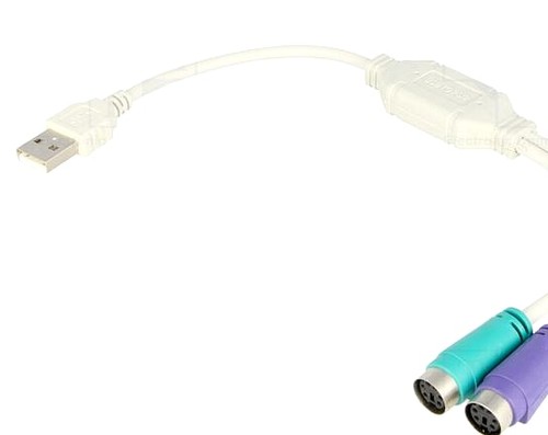 Adapter usb ps2 2 socket - adapter, ps/2