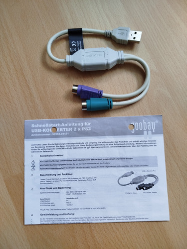 Usb converter 2 - ps/2, goobay